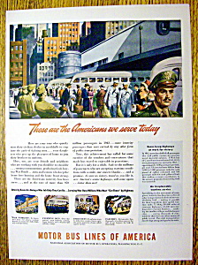 1944 Motor Bus Lines Of America